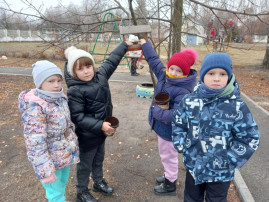 Подкармливание птиц поздней осенью Подкармливание птиц поздней осенью.